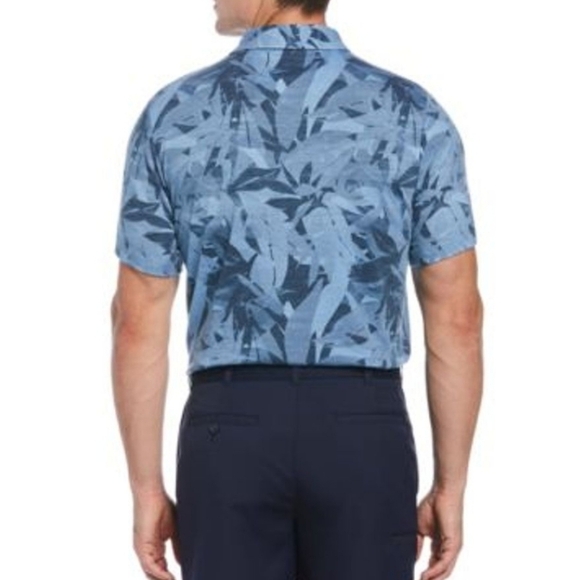 PGA Tour Backyard Botanical-Print Performance Golf Polo Shirt Size XXL - Picture 2 of 9